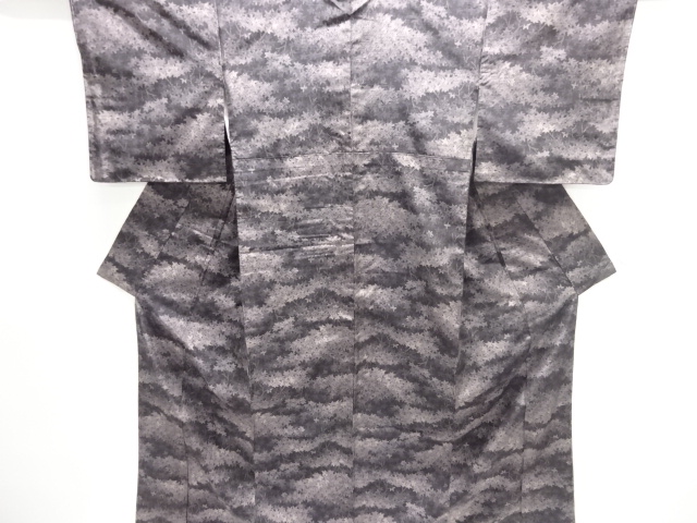 JAPANESE KIMONO / TSUMUGI / UNUSED / WOVEN MAPLE LEAVES